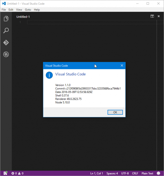 Visual Studio Code 1.1.0 リリース | OPCDiary