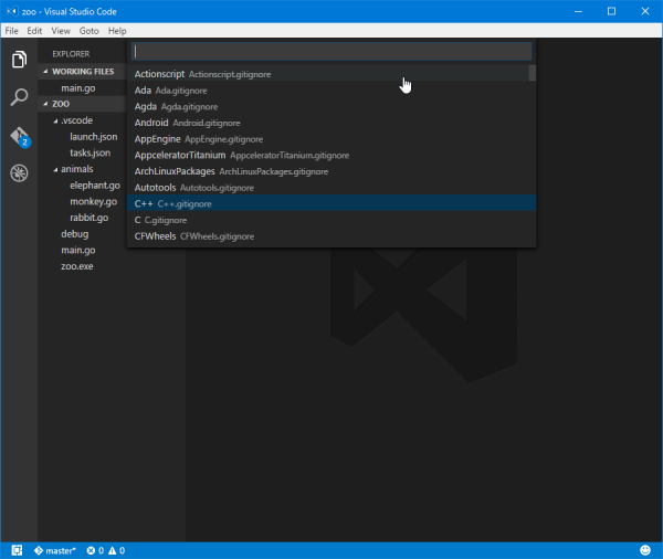 gitignore extension for Visual Studio Code | OPCDiary